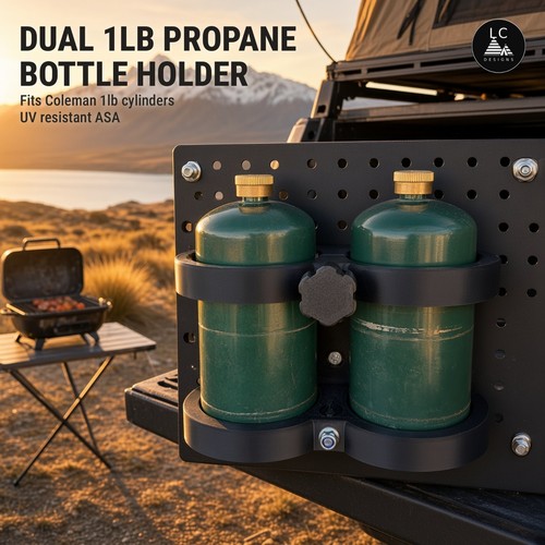 Dual 1lb propane bottle holder - 1lb,