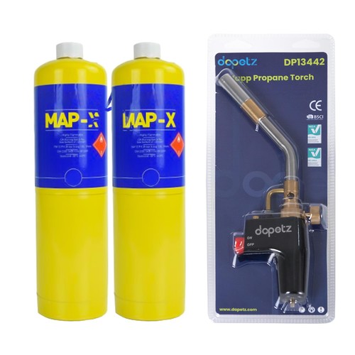 Fire blow torch and mapp - 2x, mapp-x