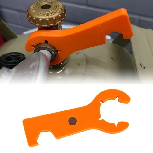 Gas bottle wrench - 2-in-1,